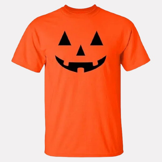 Halloween cotton T-shirt pumpkin pattern men and women